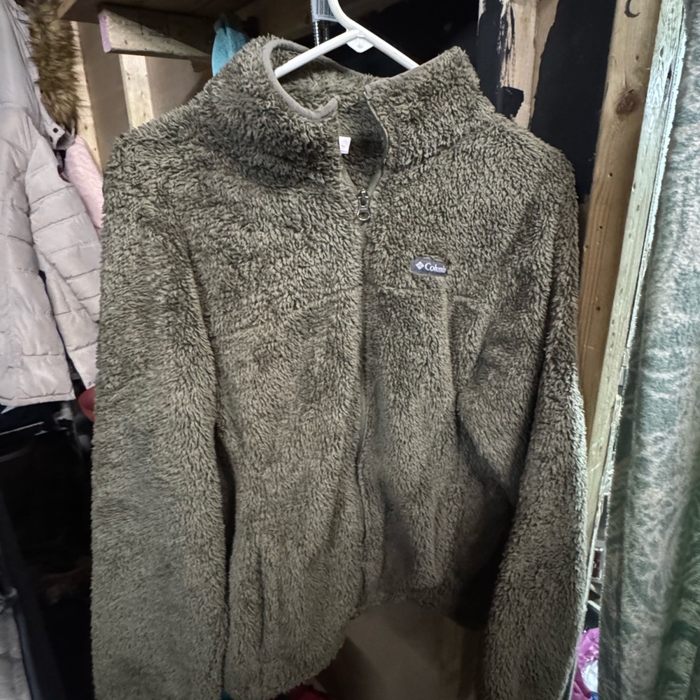 Columbia Forest Green Fleece Outerwear